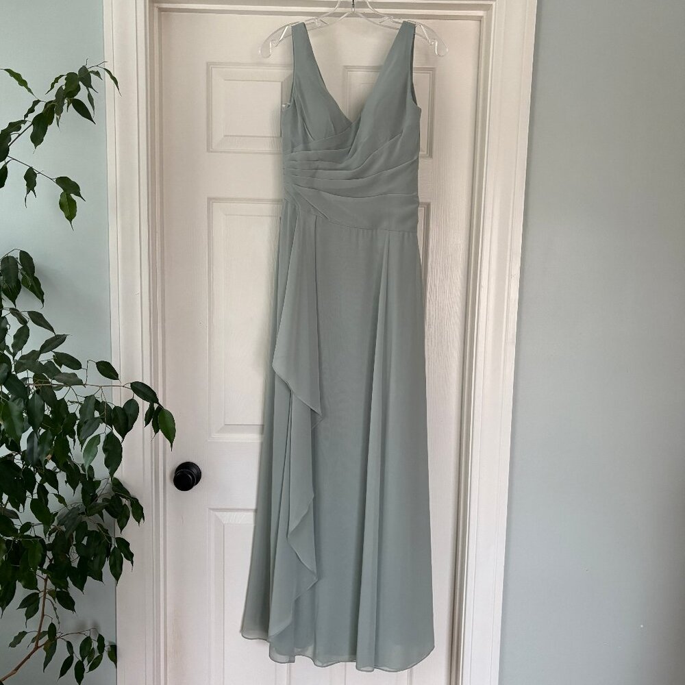 Azazie agave bridesmaid dress, size A6